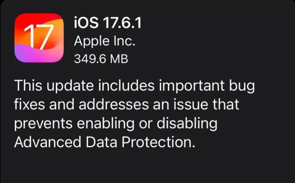 apple re-release-ios-17.6.1